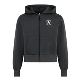 Converse Felpa tinta unita con Zip E Cappuccio Grigio per Bambina 4CG807 GRIGIO CONVERSE 