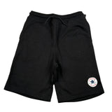 Converse Bermuda In Felpa tinta unita con Logo Nero per Bambino 969002 NERO CONVERSE 