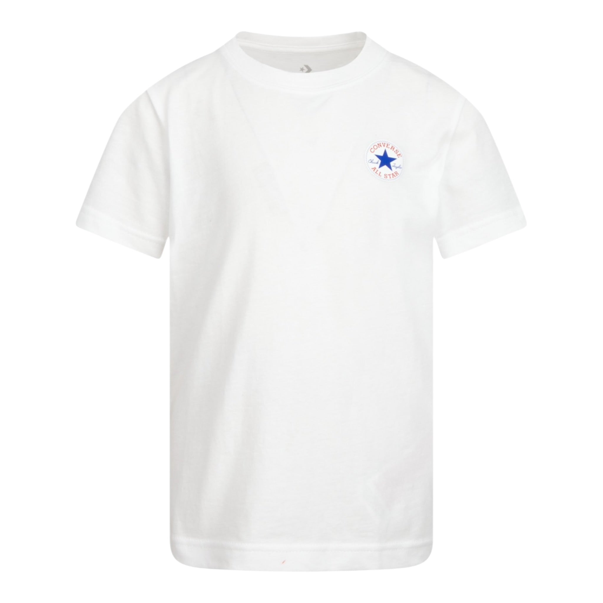 Converse T-Shirt tinta unita Girocollo con Logo Bianco per Bambino 9C9506 BIANCO CONVERSE 