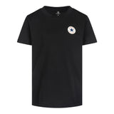 Converse T-Shirt tinta unita Girocollo con Logo Nero per Bambino 9C9506 NERO CONVERSE 