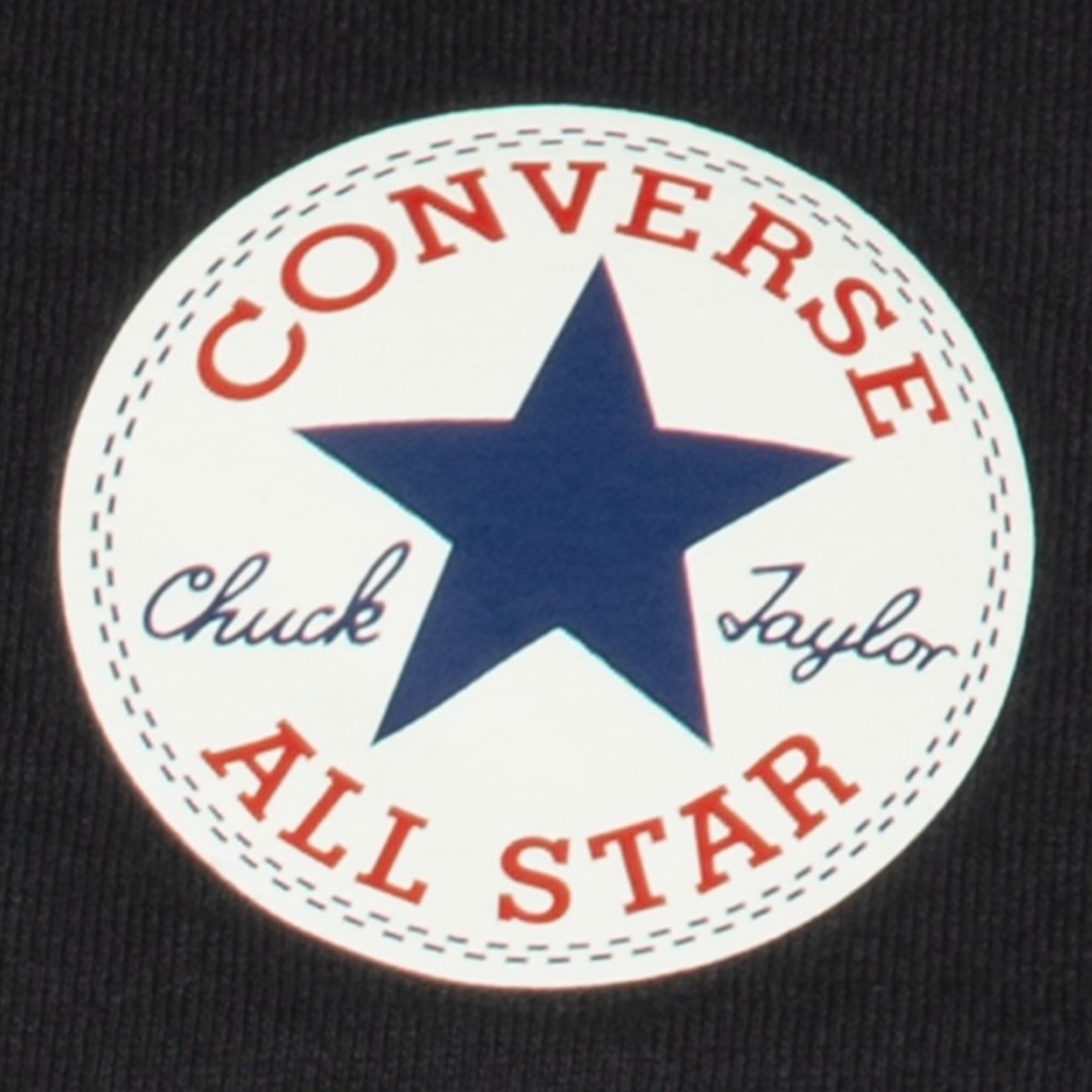 Converse T-Shirt tinta unita Girocollo con Logo Nero per Bambino 9C9506 NERO CONVERSE 