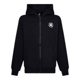 Converse Felpa tinta unita con Zip E Cappuccio Nero per Bambino 9CG706 NERO CONVERSE 