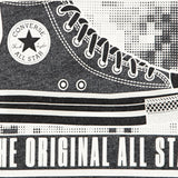 Converse Felpa tinta unita con Cappuccio E Stampa Grigio per Bambino 9CH438 GRIGIO CONVERSE 