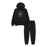 Converse Completo 2 Pezzi Felpa-Pantalone Nero per Bambino 9CH452 NERO CONVERSE 