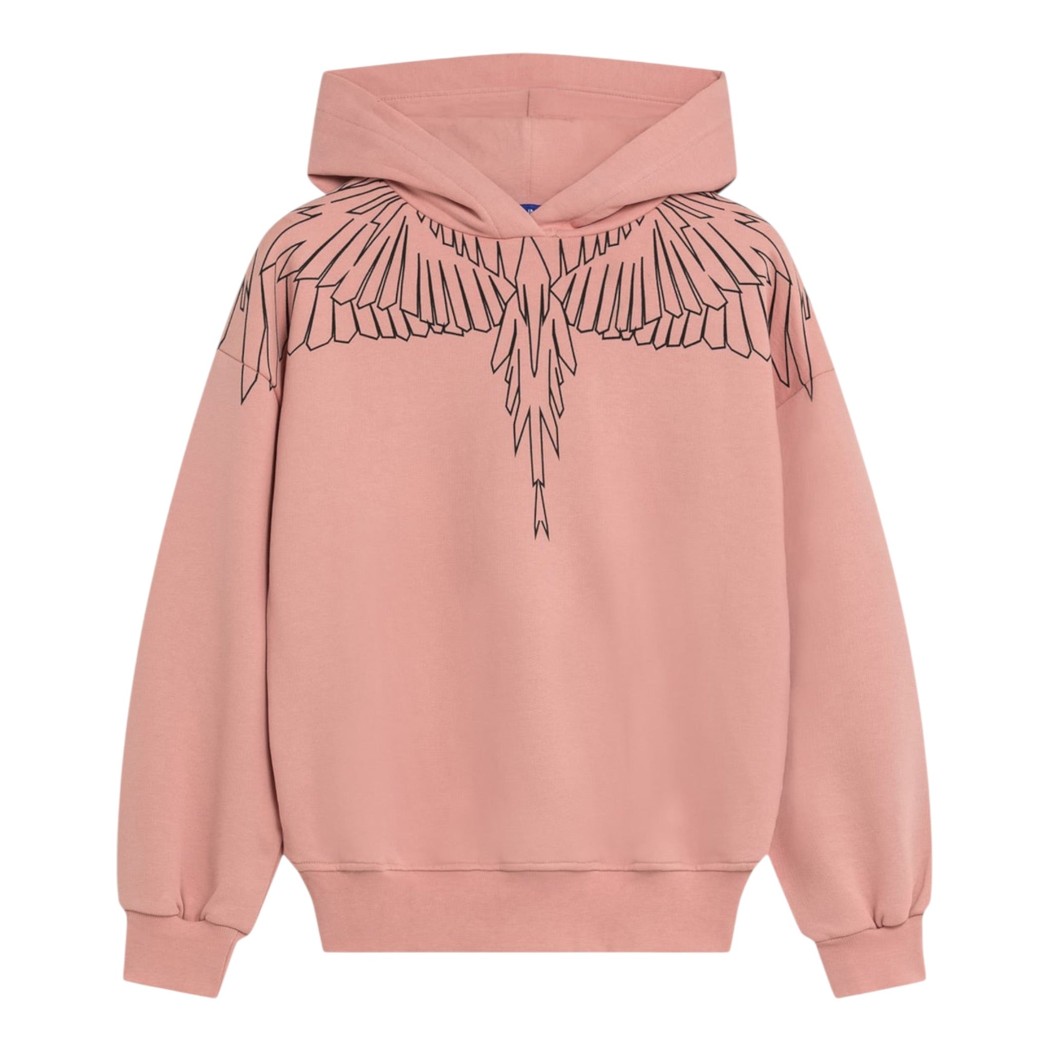 County Felpa tinta unita con Stampa E Cappuccio Rosa per Bambina F5CMJGHS100 ROSA  