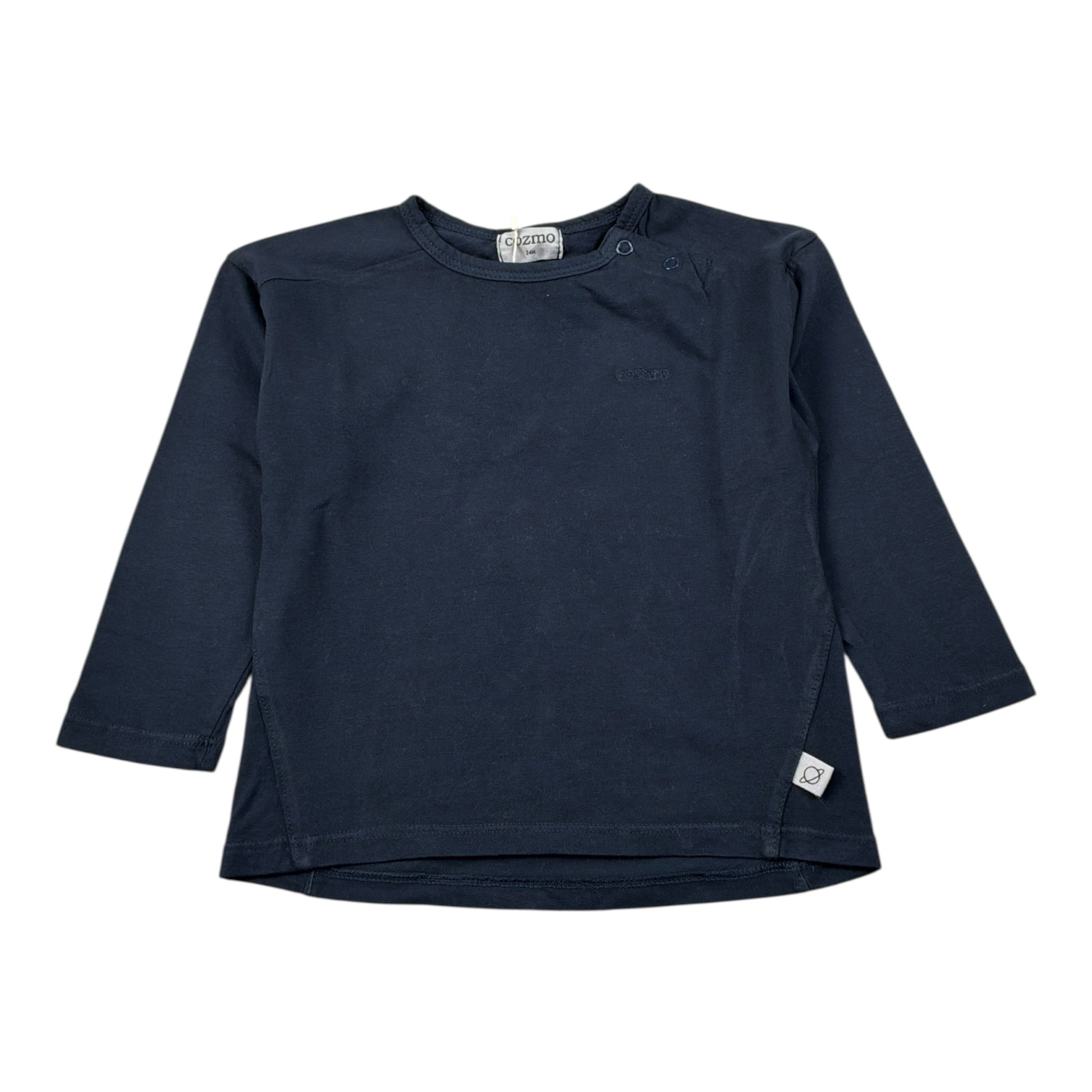 Cozmo Shirt tinta unita con Bottoni Blu per Neonato BASIC244W5 BLU COZMO 