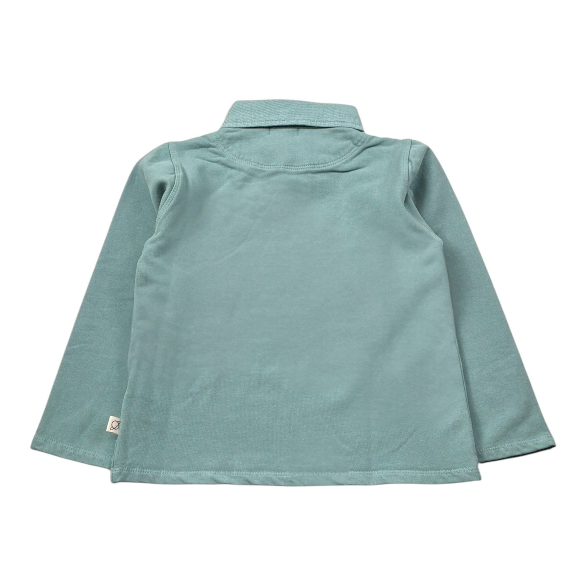 Cozmo Polo tinta unita Manica Lunga Verde per Bambino CALIK234W5 VERDE COZMO 