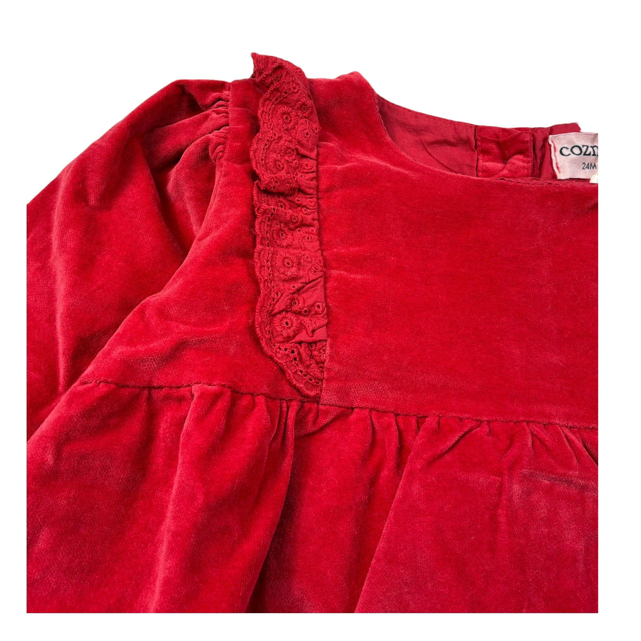 Cozmo Abito Manica Lunga tinta unita Rosso per Neonata KENIA316W5 ROSSO COZMO 