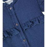 Cozmo Camicia Manica Lunga In Denim Blu per Bambina NICOLEK288W5 BLU COZMO 