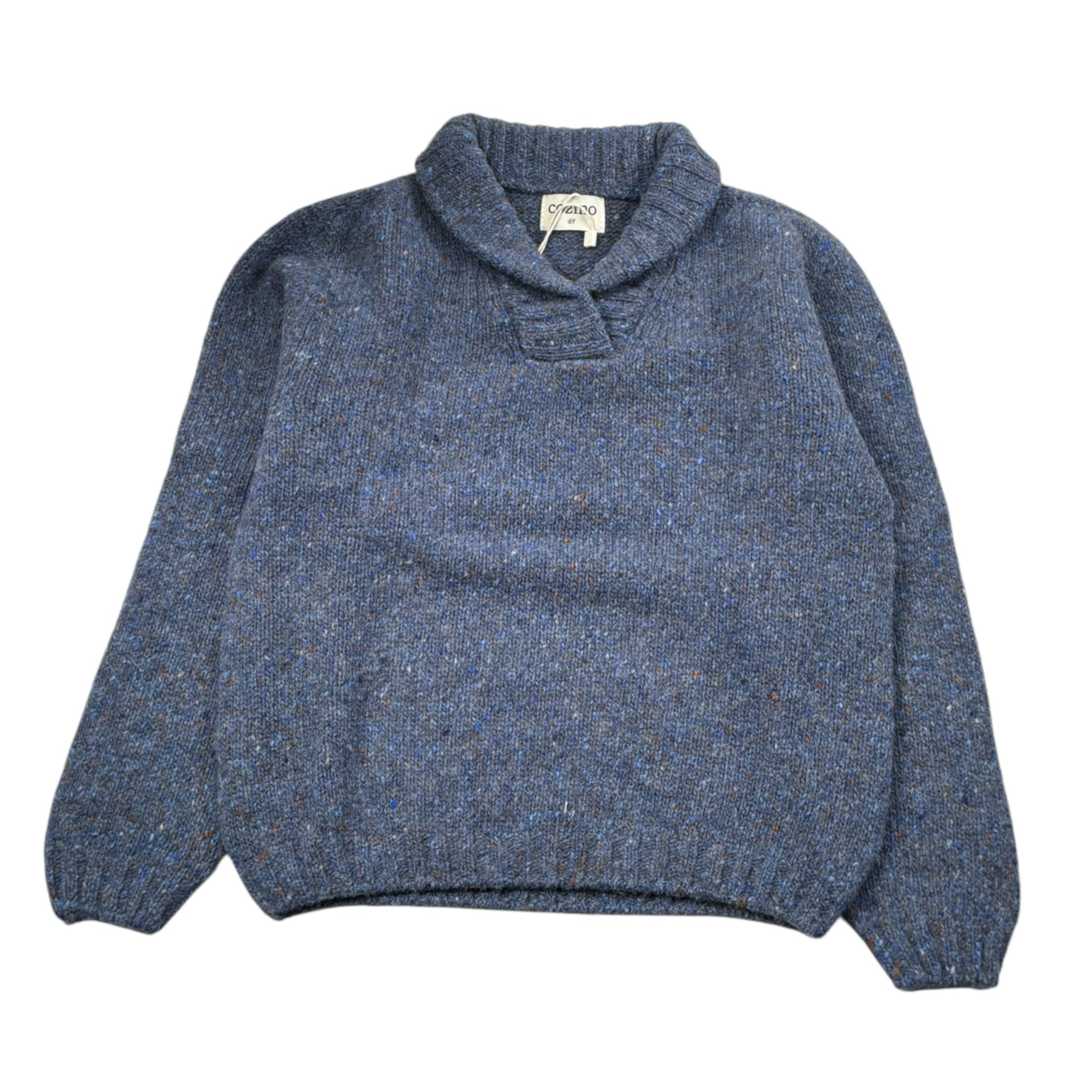 Cozmo Maglia tinta unita con Colletto Blu per Bambino PALERMOK228W5 BLU COZMO 