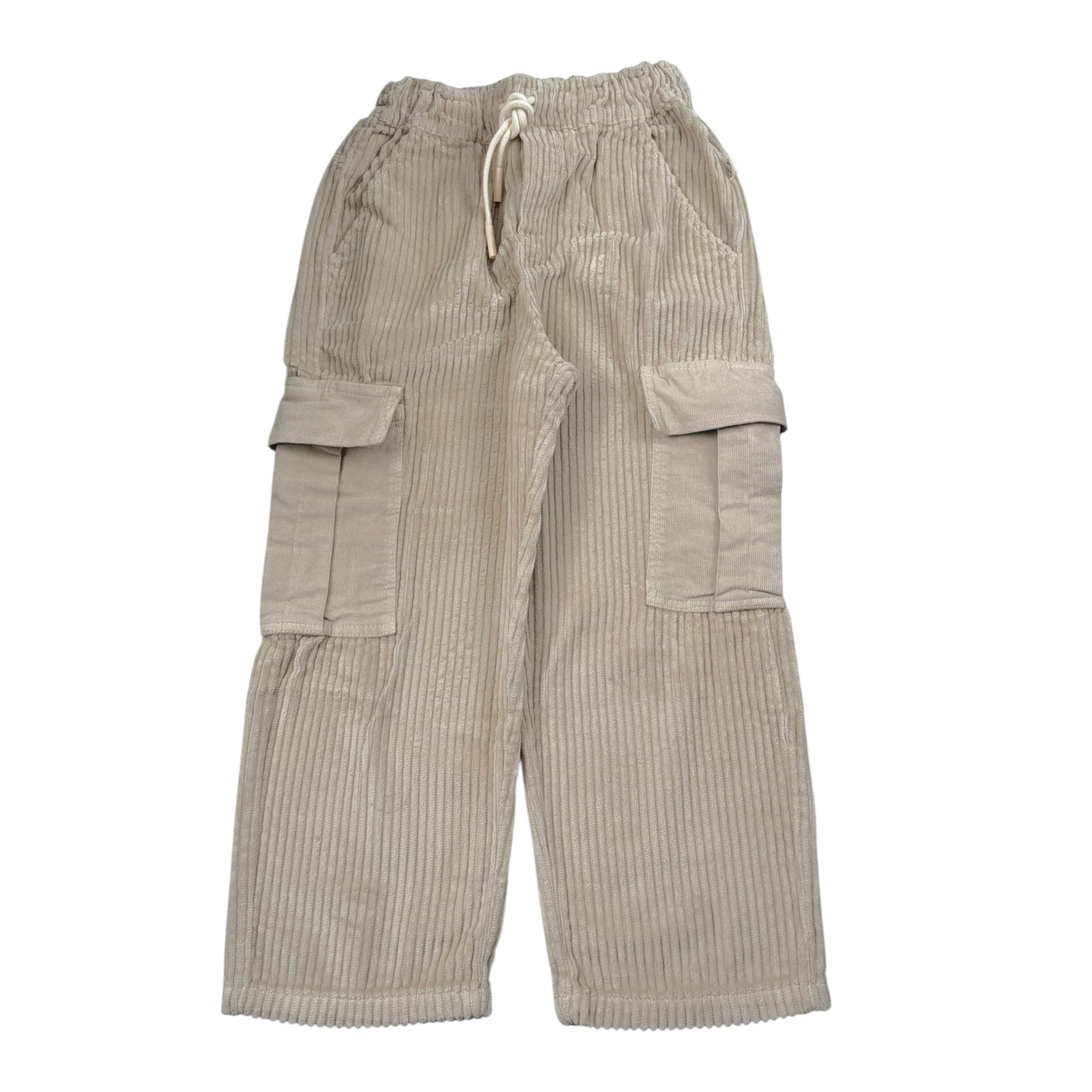 Cozmo Pantalone tinta unita A Costine Beige per Bambino SALEMK247W5 BEIGE COZMO 
