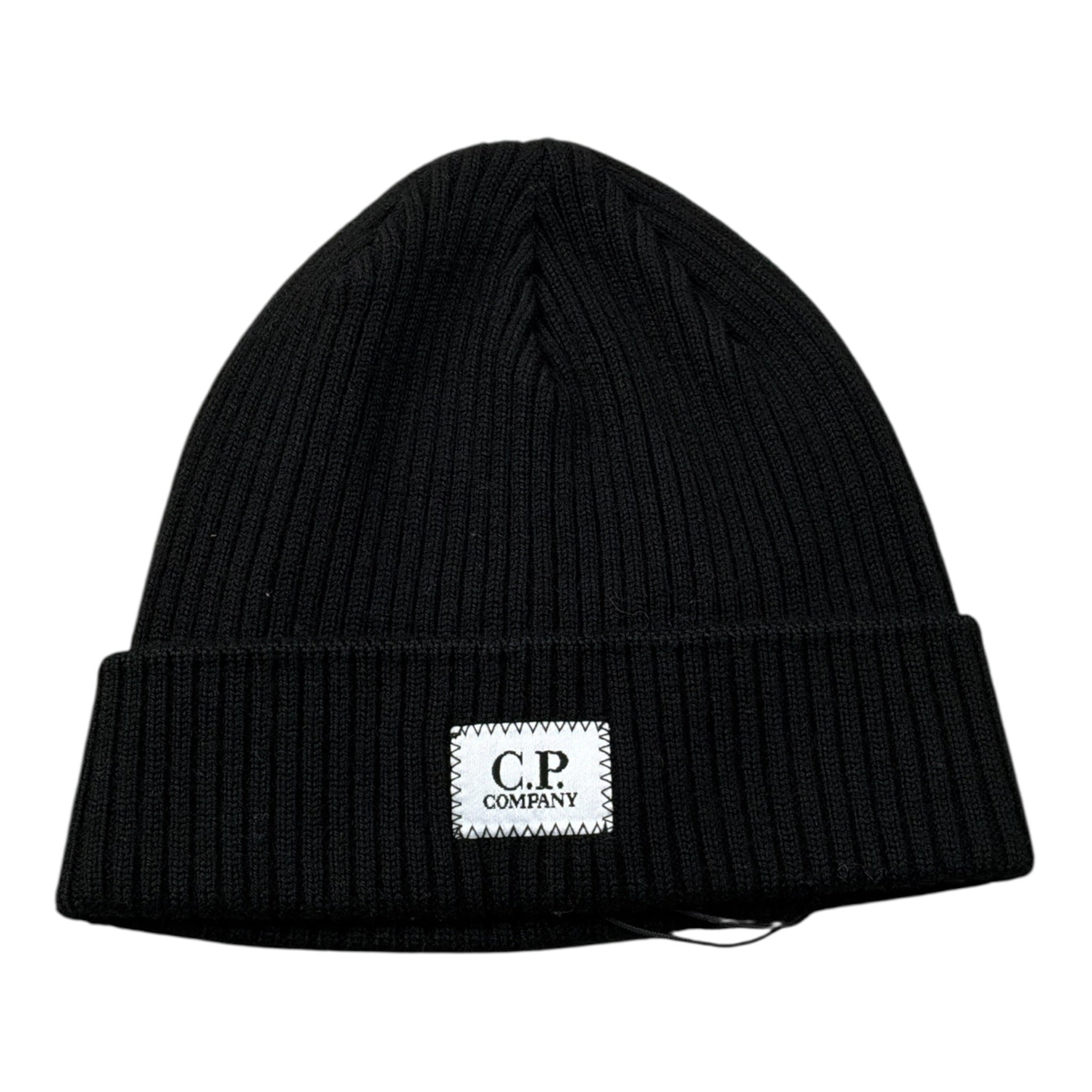 C.P. Company Cappello tinta unita con Logo Nero per Bambino 11CKAC074B NERO C.P. COMPANY 