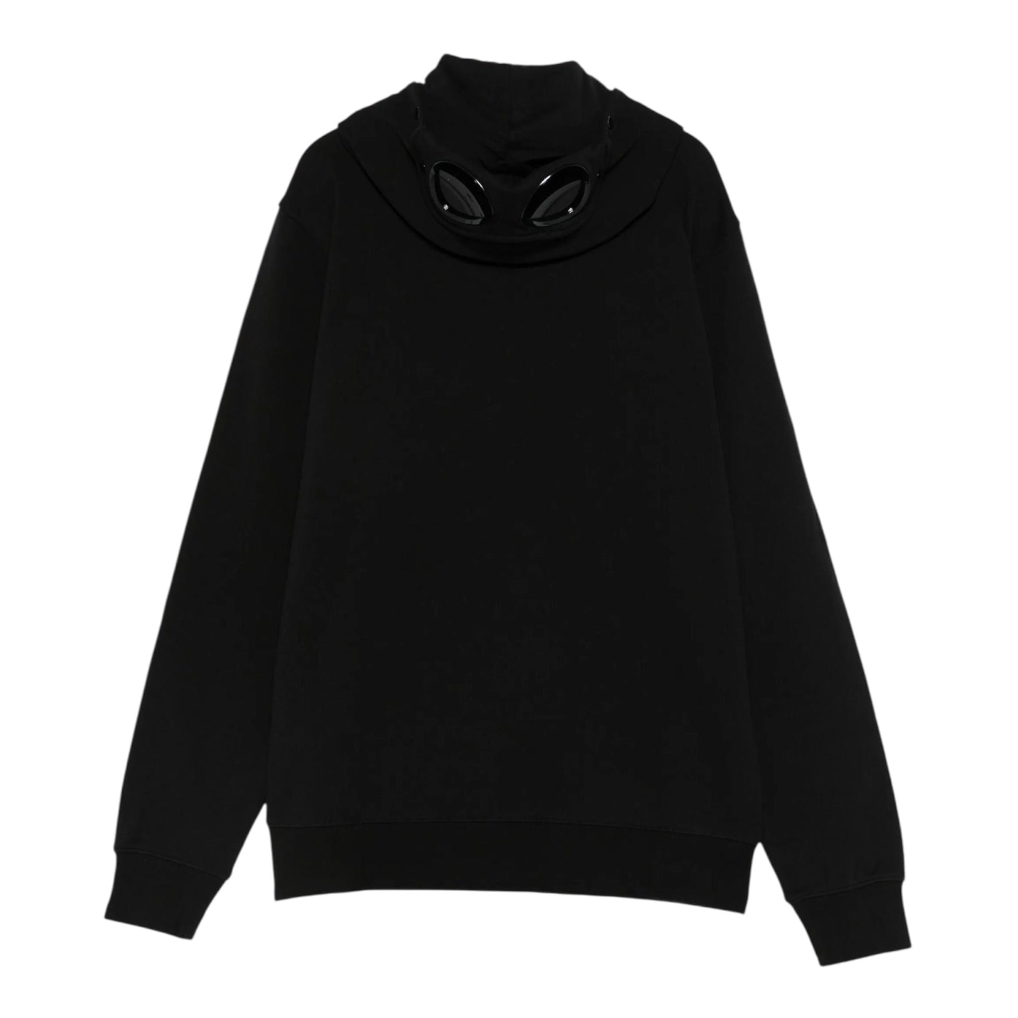C.P. Company Felpa con Zip E Cappuccio tinta unita Nero per Bambino ÀCNF009 NERO C.P. COMPANY 