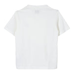C.P. Company T-Shirt Girocollo tinta unita con Logo Bianco per Bambino C6M008 BIANCO C.P. COMPANY 