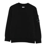 C.P. Company Felpa tinta unita Girocollo Nero per Bambino CMF00X NERO C.P. COMPANY 