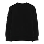 C.P. Company Felpa tinta unita Girocollo Nero per Bambino CMF00X NERO C.P. COMPANY 
