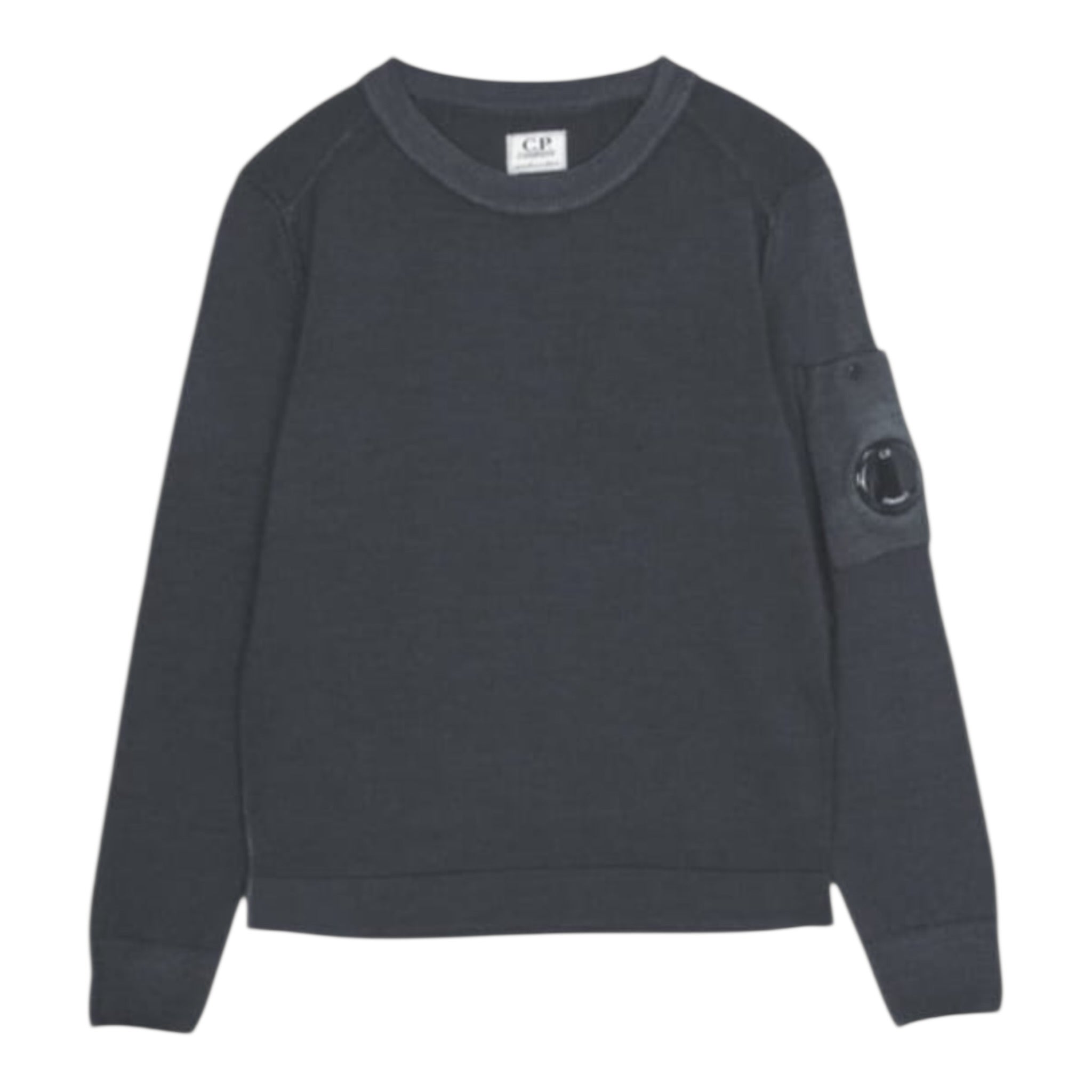 C.P. Company Maglia tinta unita Girocollo Grigio per Bambino CMW009 GRIGIO C.P. COMPANY 