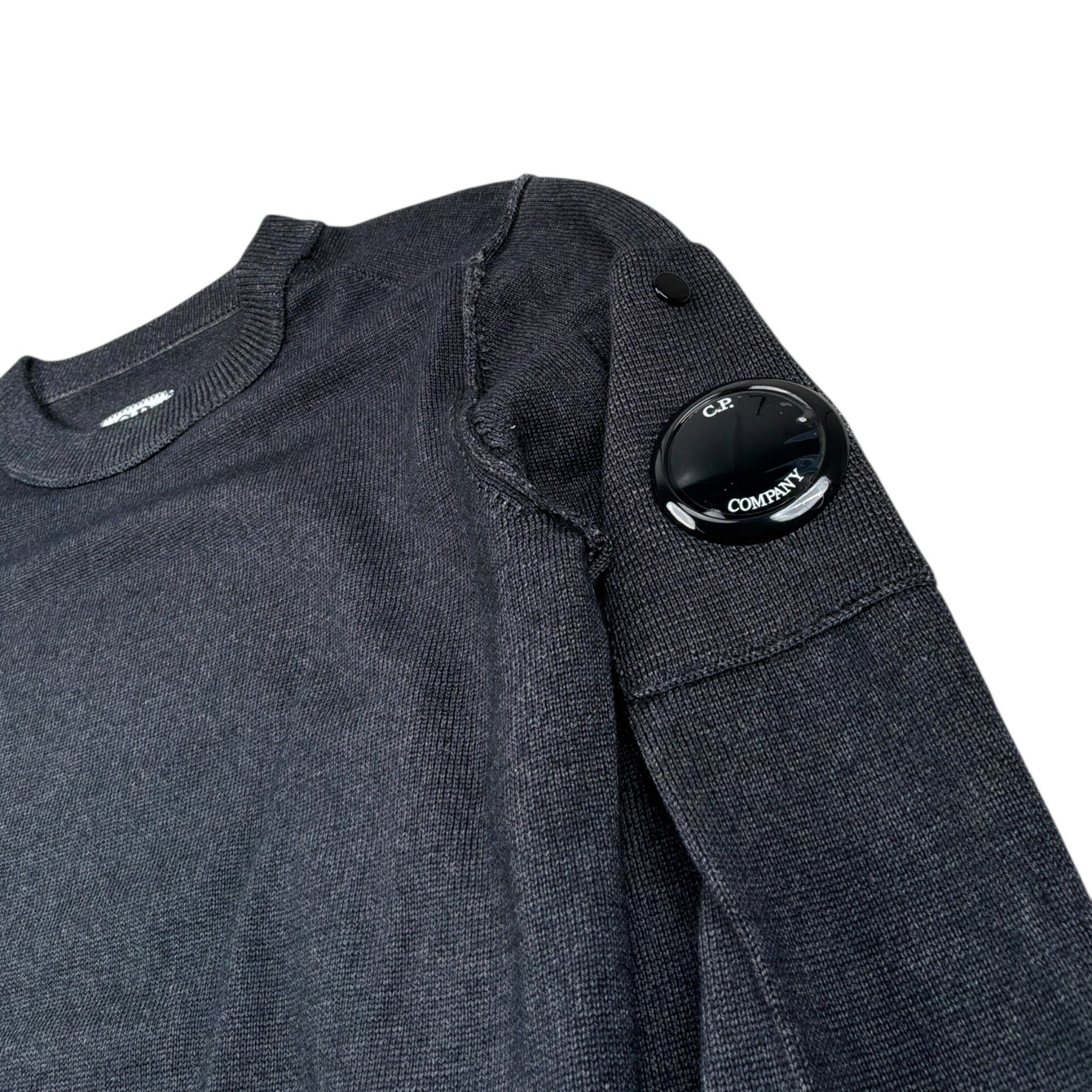 C.P. Company Maglia tinta unita Girocollo Grigio per Bambino CMW009 GRIGIO C.P. COMPANY 
