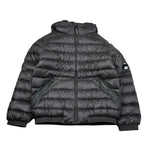 C.P. Company Giubbino tinta unita con Cappuccio Nero per Bambino CNS002L3AB1 NERO C.P. COMPANY 