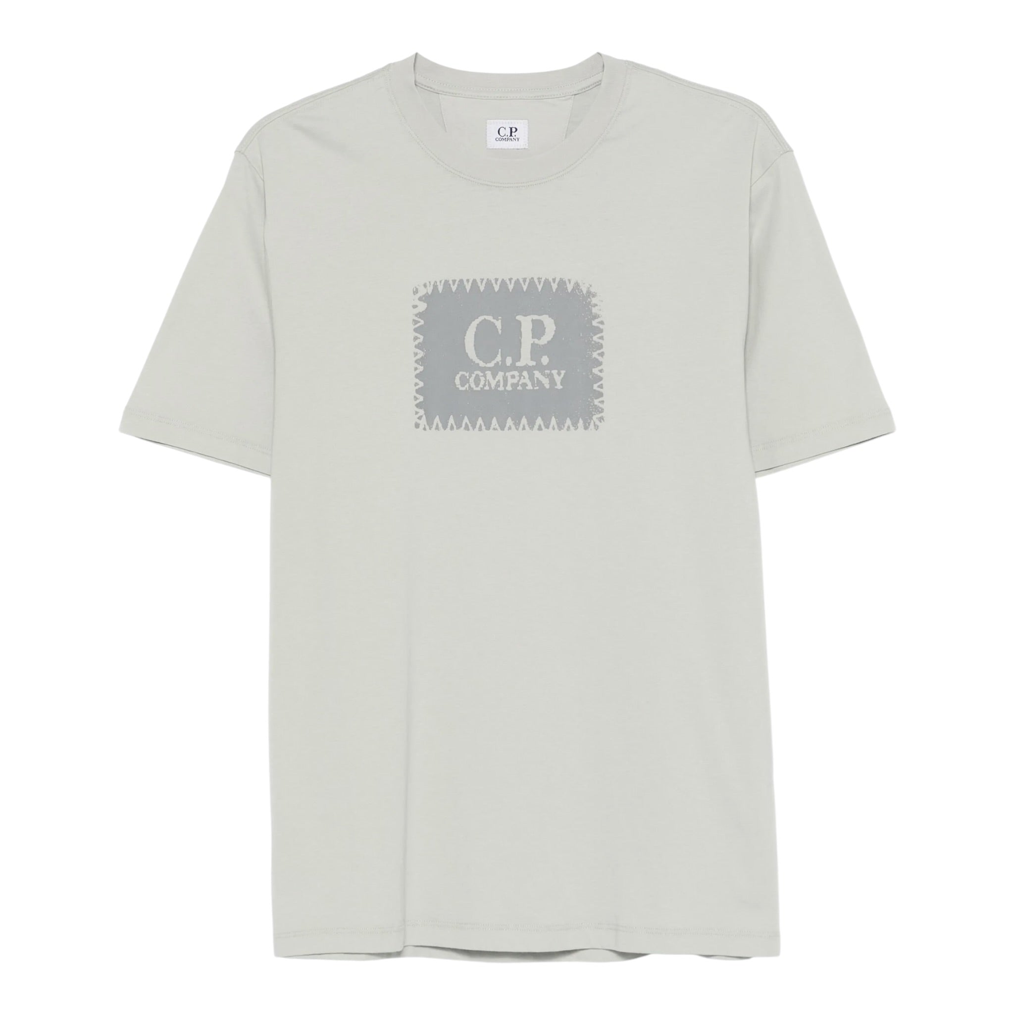 C.P. Company T-Shirt Girocollo tinta unita con Stampa Bianco per Bambino CQM002 BIANCO C.P. COMPANY 