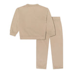 C.P. Company Completo 2 Pezzi Felpa-Pantalone tinta unita Beige per Bambino CUK008 BEIGE C.P. COMPANY 