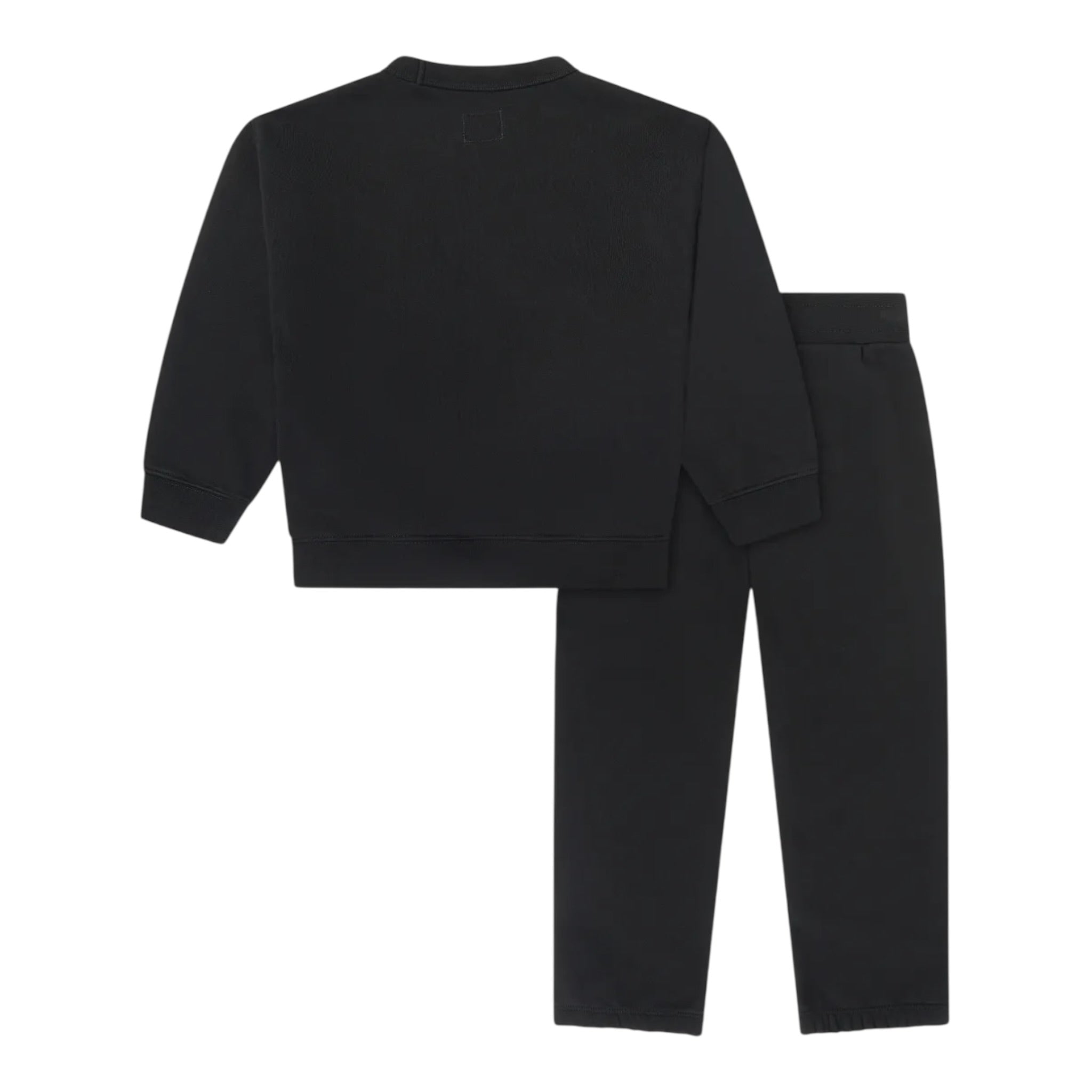 C.P. Company Completo 2 Pezzi Felpa-Pantalone tinta unita Nero per Bambino CUK008 NERO C.P. COMPANY 