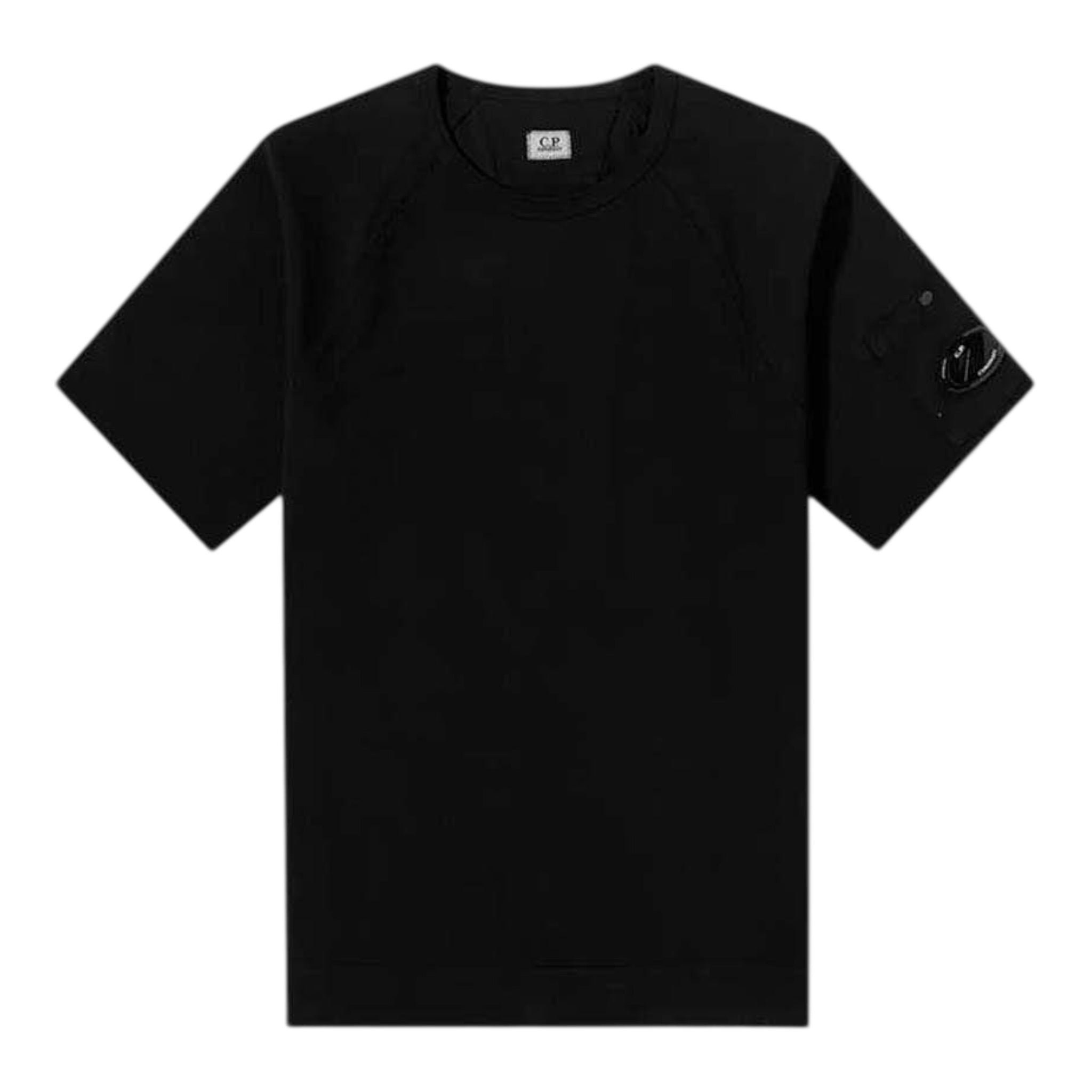 C.P. Company T-Shirt Girocollo tinta unita Nero per Bambino CUM00R NERO C.P. COMPANY 