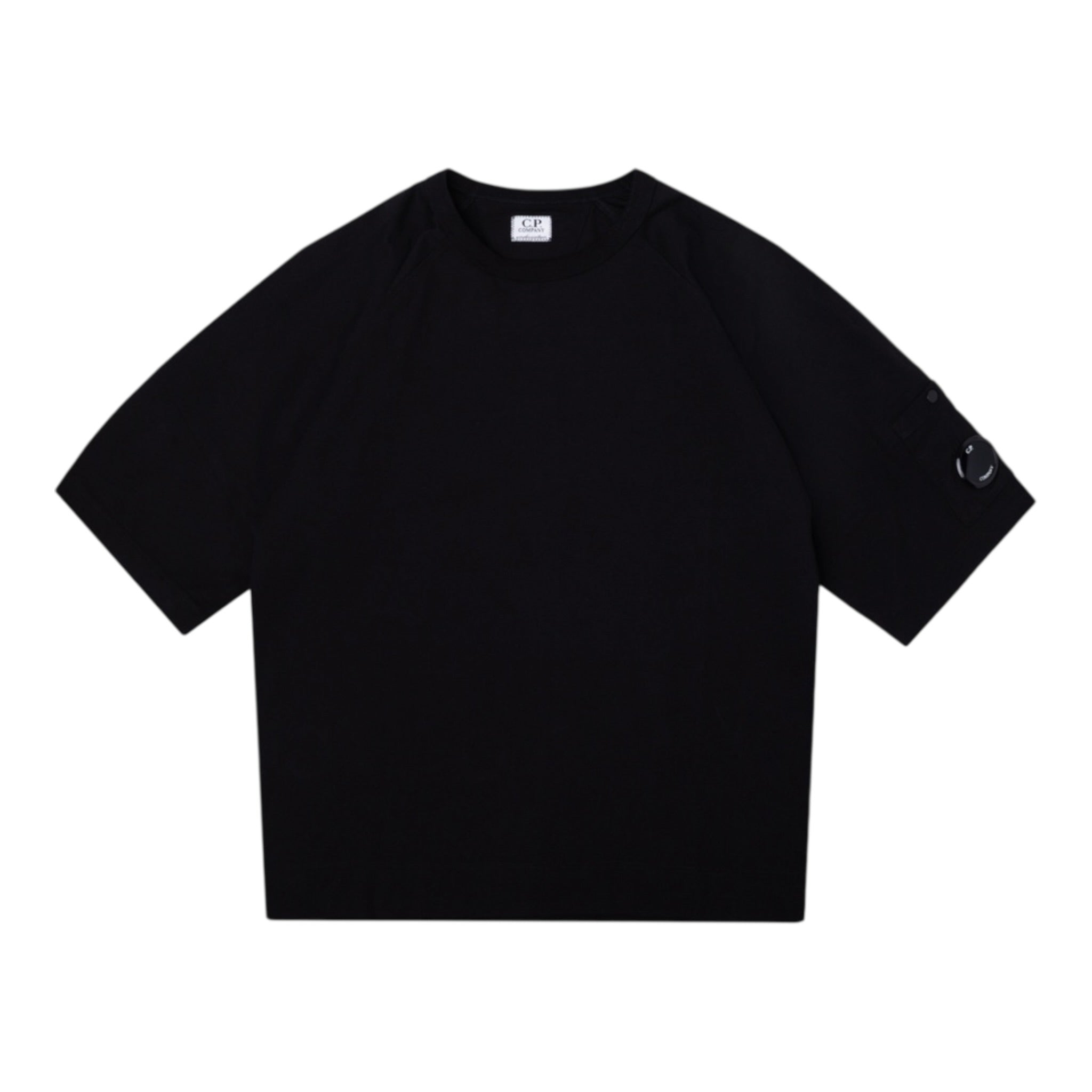 C.P. Company T-Shirt Girocollo tinta unita Nero per Bambino CUM00R NERO C.P. COMPANY 