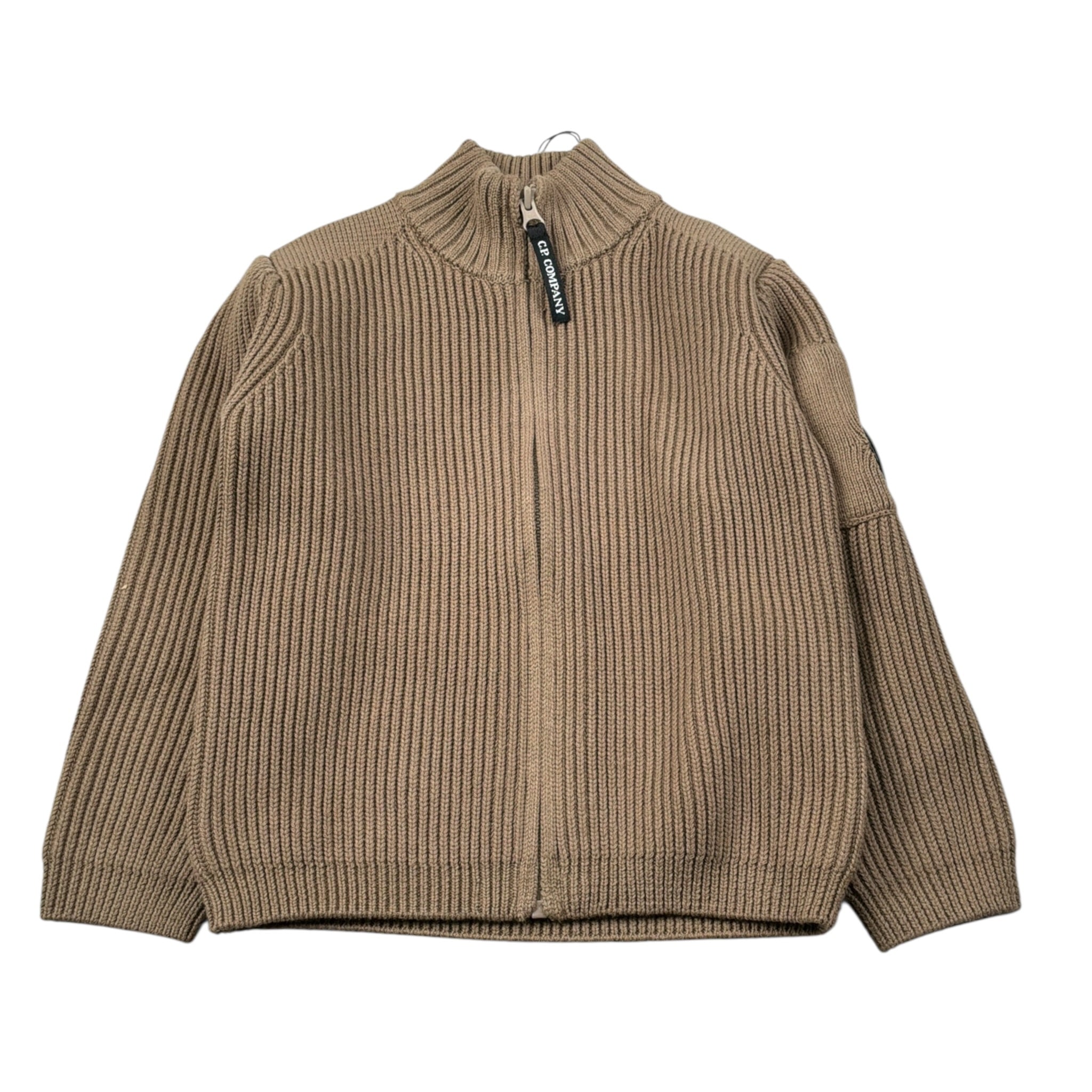 C.P. Company Maglia tinta unita con Zip Beige per Bambino CUW00G BEIGE C.P. COMPANY 