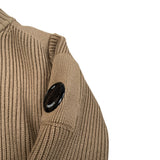 C.P. Company Maglia tinta unita con Zip Beige per Bambino CUW00G BEIGE C.P. COMPANY 