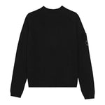 C.P. Company Maglia tinta unita Girocollo Nero per Bambino CUW00J NERO C.P. COMPANY 