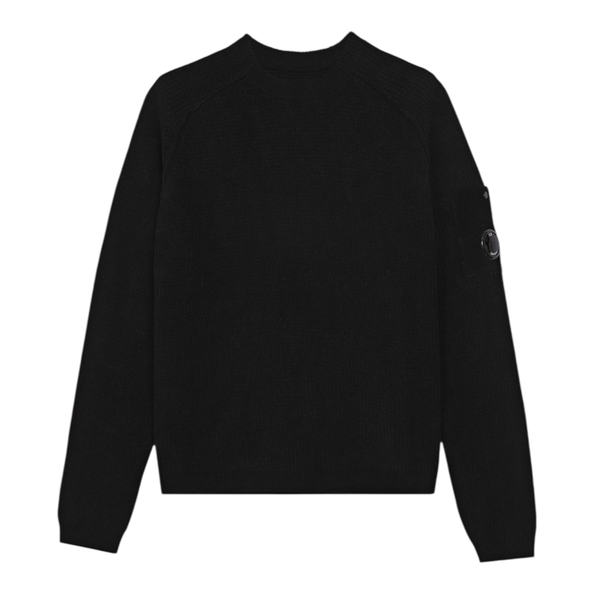 C.P. Company Maglia tinta unita Girocollo Nero per Bambino CUW00J NERO C.P. COMPANY 