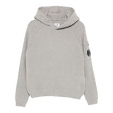 C.P. Company Maglia tinta unita con Cappuccio Grigio per Bambino CUW00K GRIGIO C.P. COMPANY 