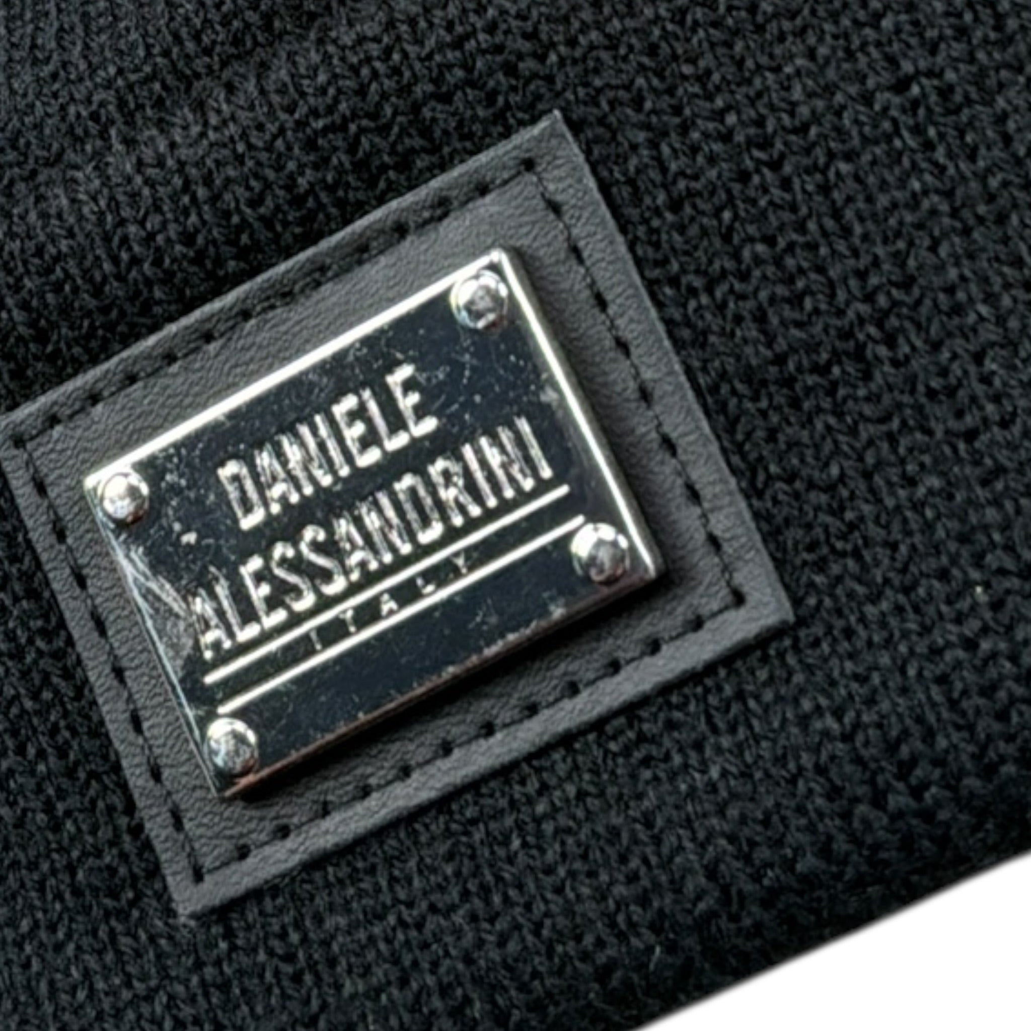 Daniele Alessandrini Cappello tinta unita con Stampa Nero per Bambino 1231CAP00254 NERO DANIELE ALESSANDRINI 