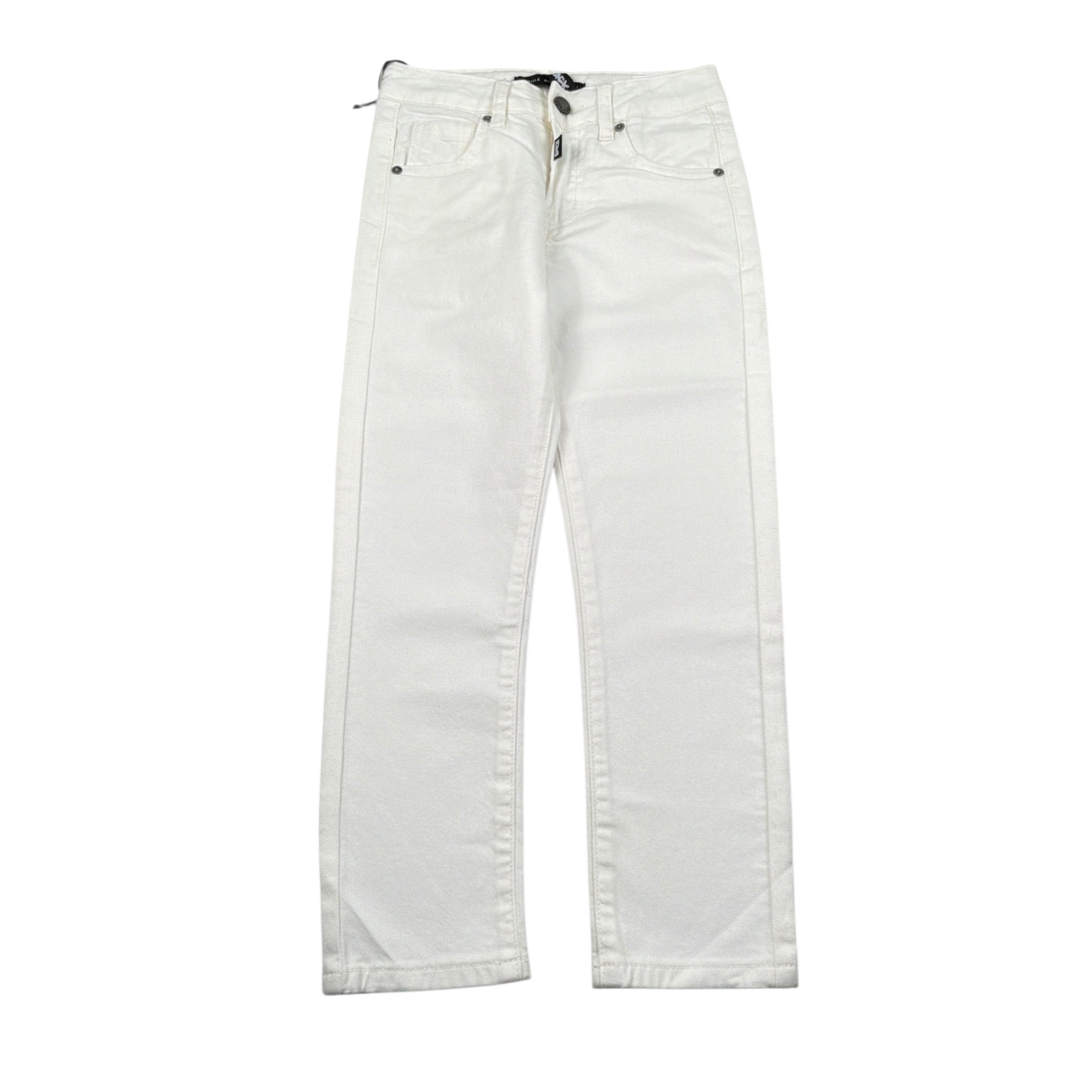 Daniele Alessandrini Pantalone tinta unita con Girovita Regolabile Bianco per Bambino 1231P00184 BIANCO DANIELE ALESSANDRINI 
