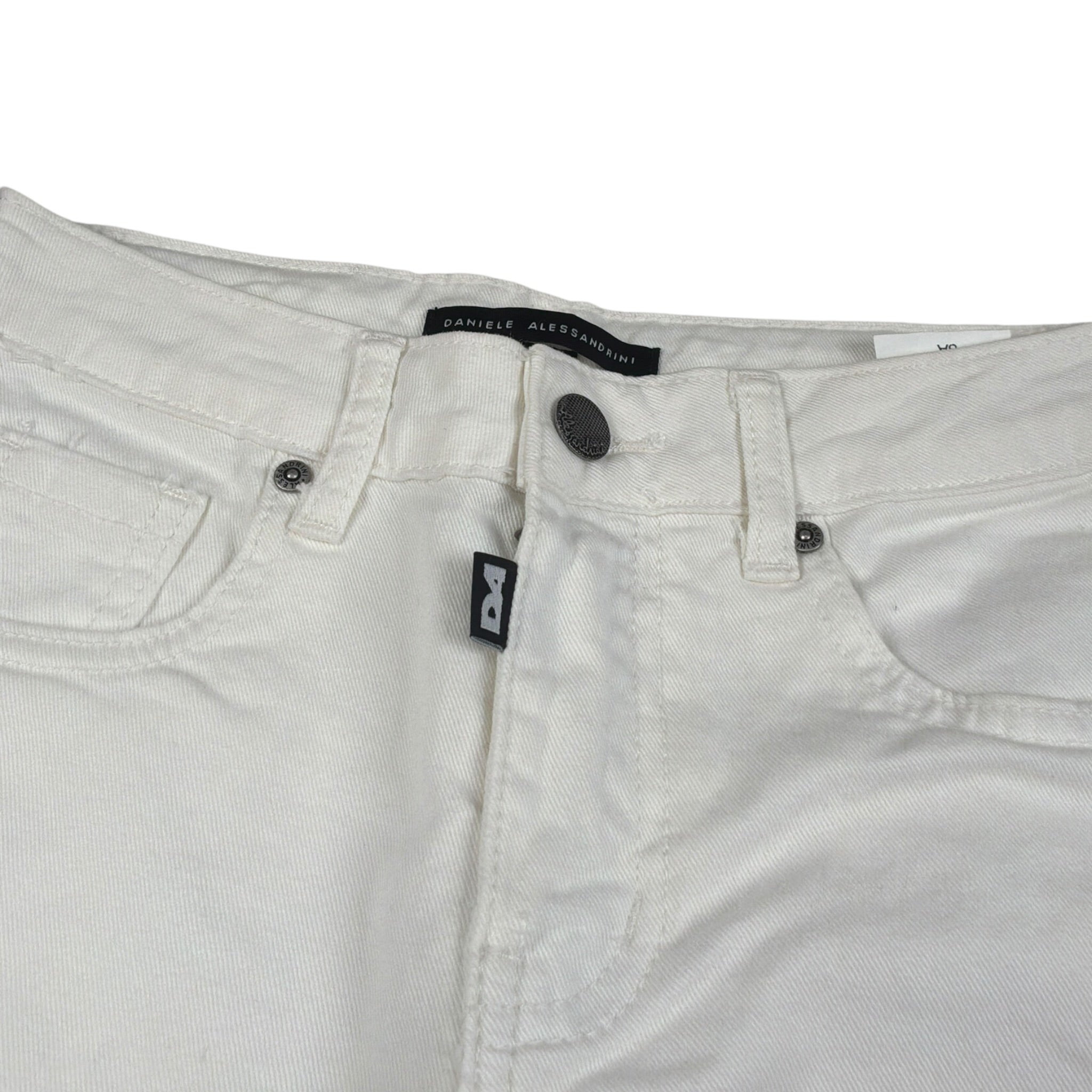 Daniele Alessandrini Pantalone tinta unita con Girovita Regolabile Bianco per Bambino 1231P00184X BIANCO DANIELE ALESSANDRINI 