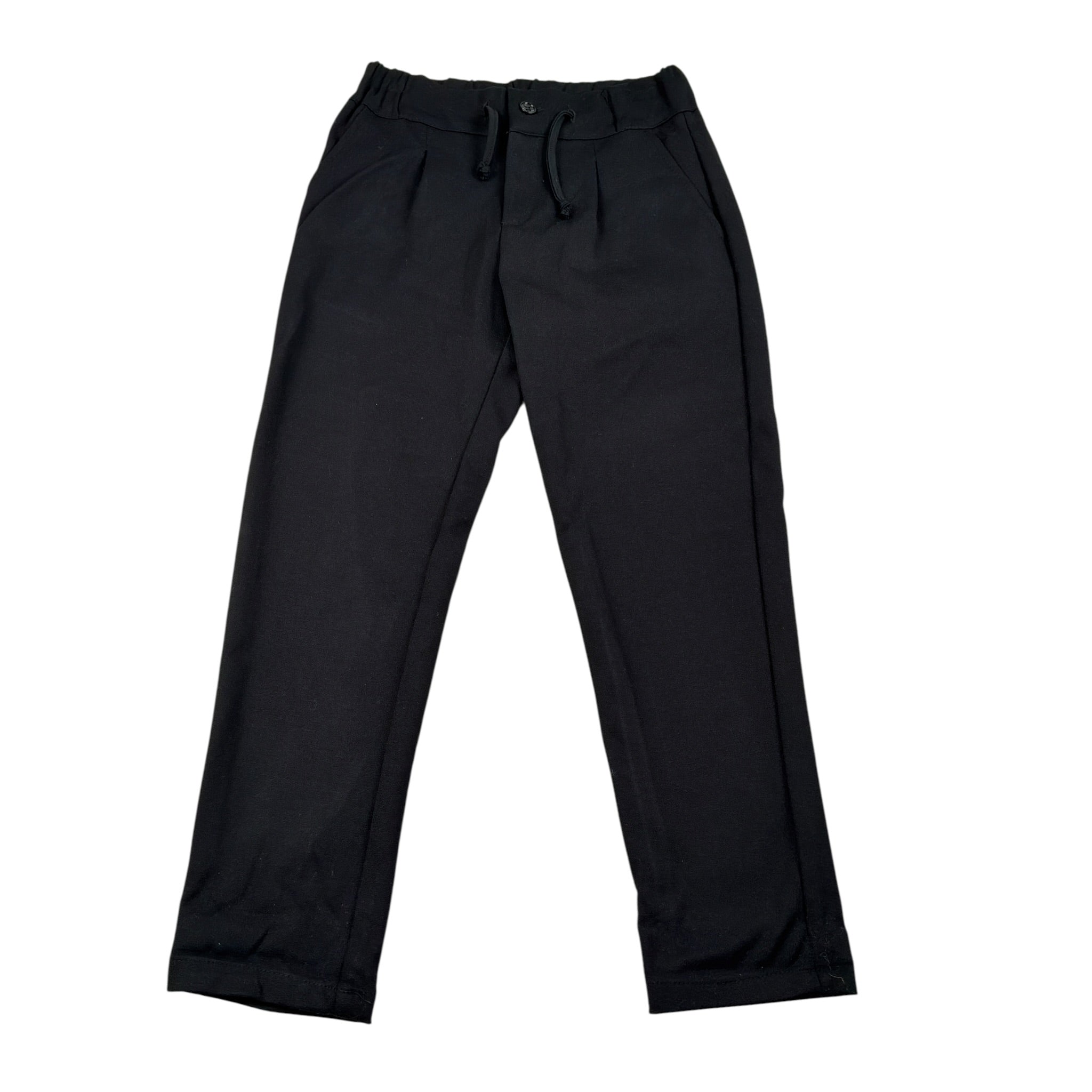 Daniele Alessandrini Pantalone tinta unita con Elastico In Vita Nero per Bambino 1231P1389 NERO DANIELE ALESSANDRINI 