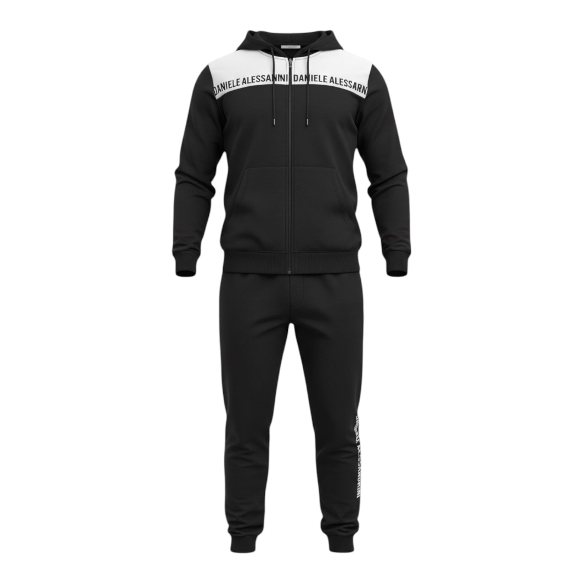 Daniele Alessandrini Completo 2Pz Felpa-Pantalone Nero per Bambino 1231T00259 NERO DANIELE ALESSANDRINI 