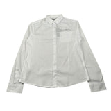 Daniele Alessandrini Camicia Manica Lunga Tinta Unit con Logo Bianco per Bambino 1235C1171 BIANCO DANIELE ALESSANDRINI 