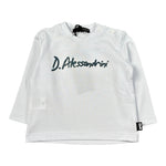 Daniele Alessandrini Shirt Girocollo tinta unita con Stampa Bianco per Bambino 1291M00131 BIANCO DANIELE ALESSANDRINI 