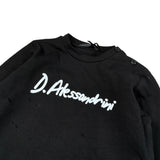 Daniele Alessandrini Shirt tinta unita Girocollo con Stampa Nero per Neonato 1291M00131N NERO DANIELE ALESSANDRINI 