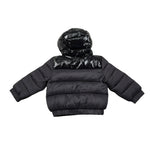 Daniele Alessandrini Giubbino Bicolore con Zip E Cappuccio Nero per Neonato 1291O00090X NERO DANIELE ALESSANDRINI 