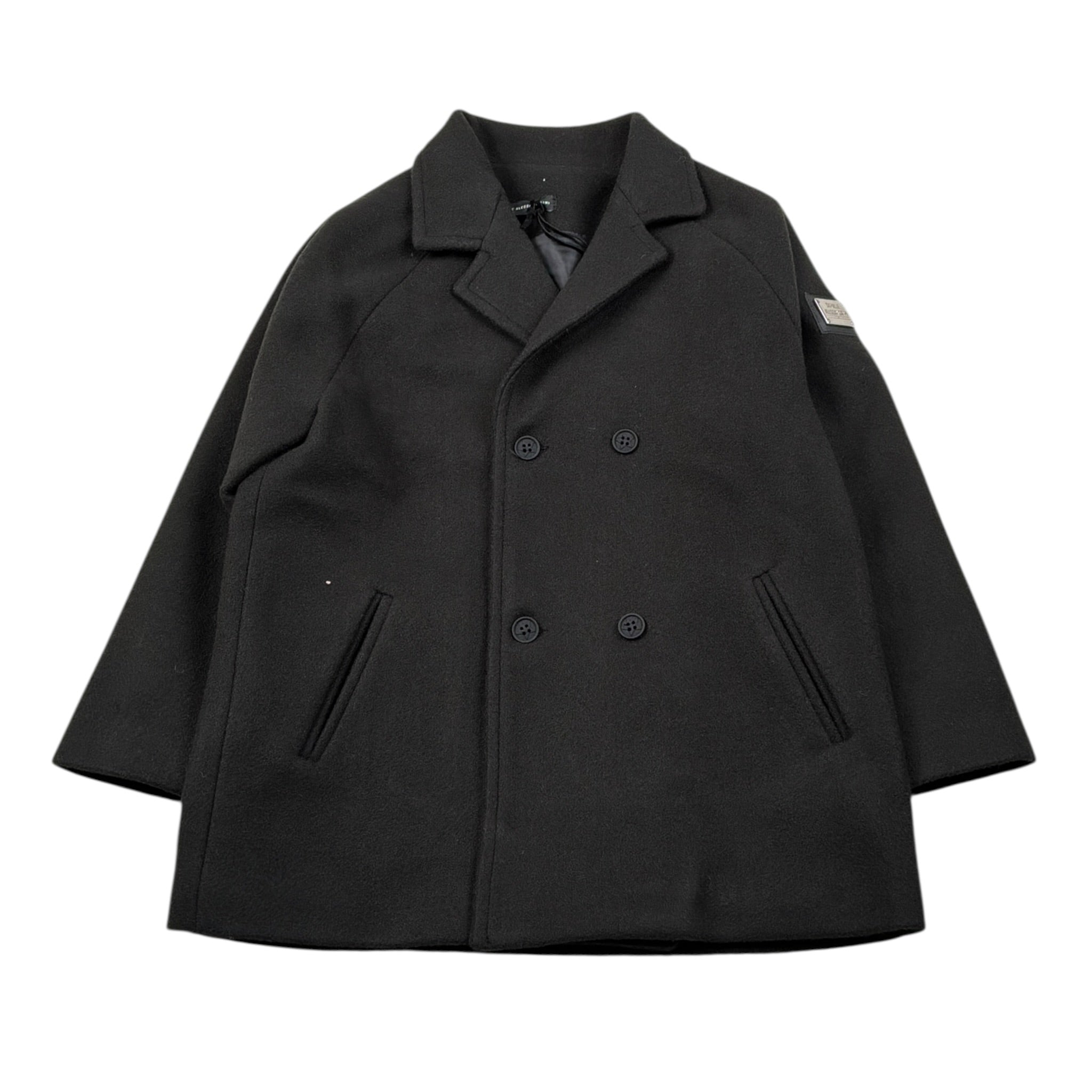 Daniele Alessandrini Cappotto tinta unita con Cappuccio Nero per Bambino 1291O00129J NERO DANIELE ALESSANDRINI 