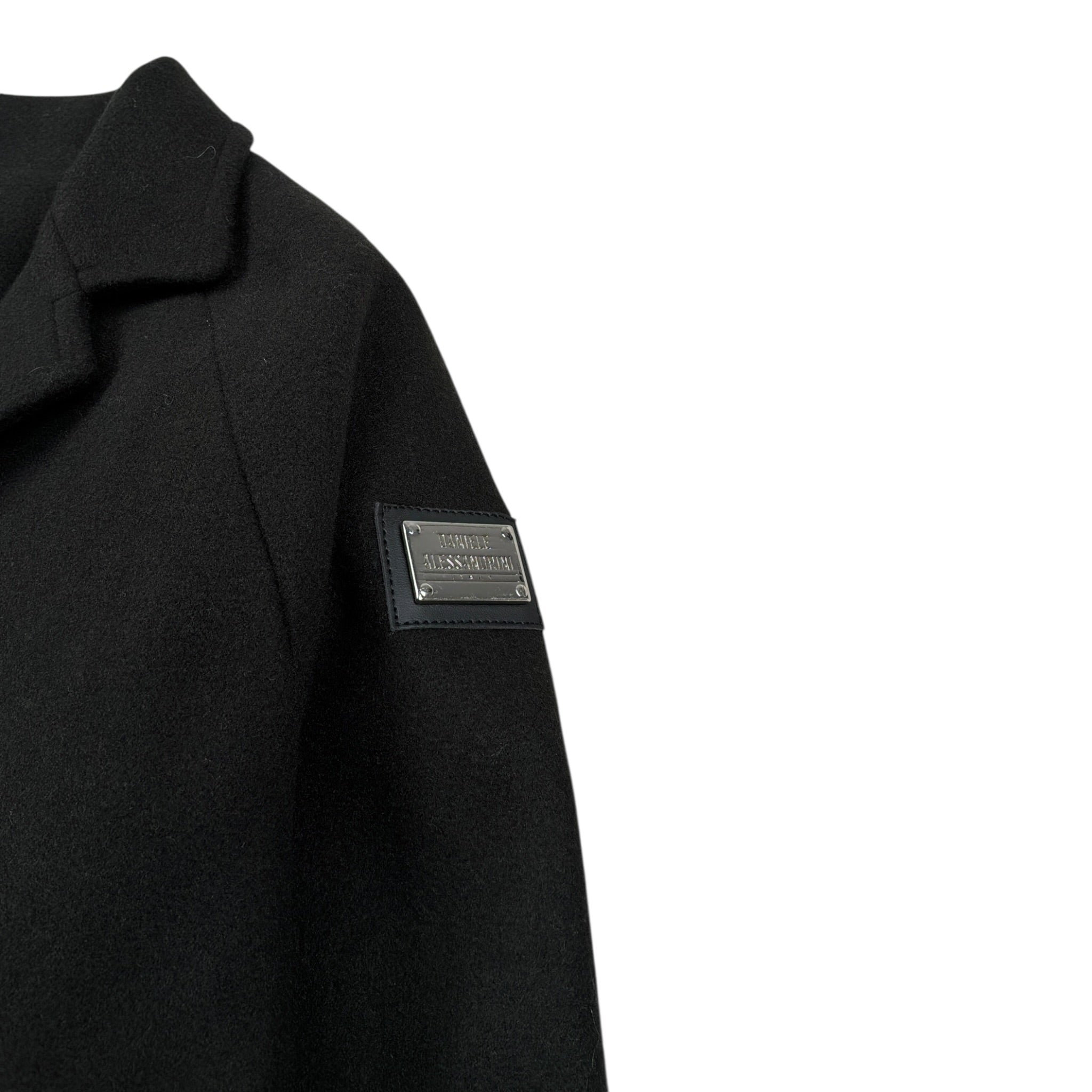 Daniele Alessandrini Cappotto tinta unita con Cappuccio Nero per Bambino 1291O00129J NERO DANIELE ALESSANDRINI 