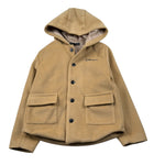 Daniele Alessandrini Cappotto tinta unita con Cappuccio Beige per Bambino 1291O00137J BEIGE DANIELE ALESSANDRINI 