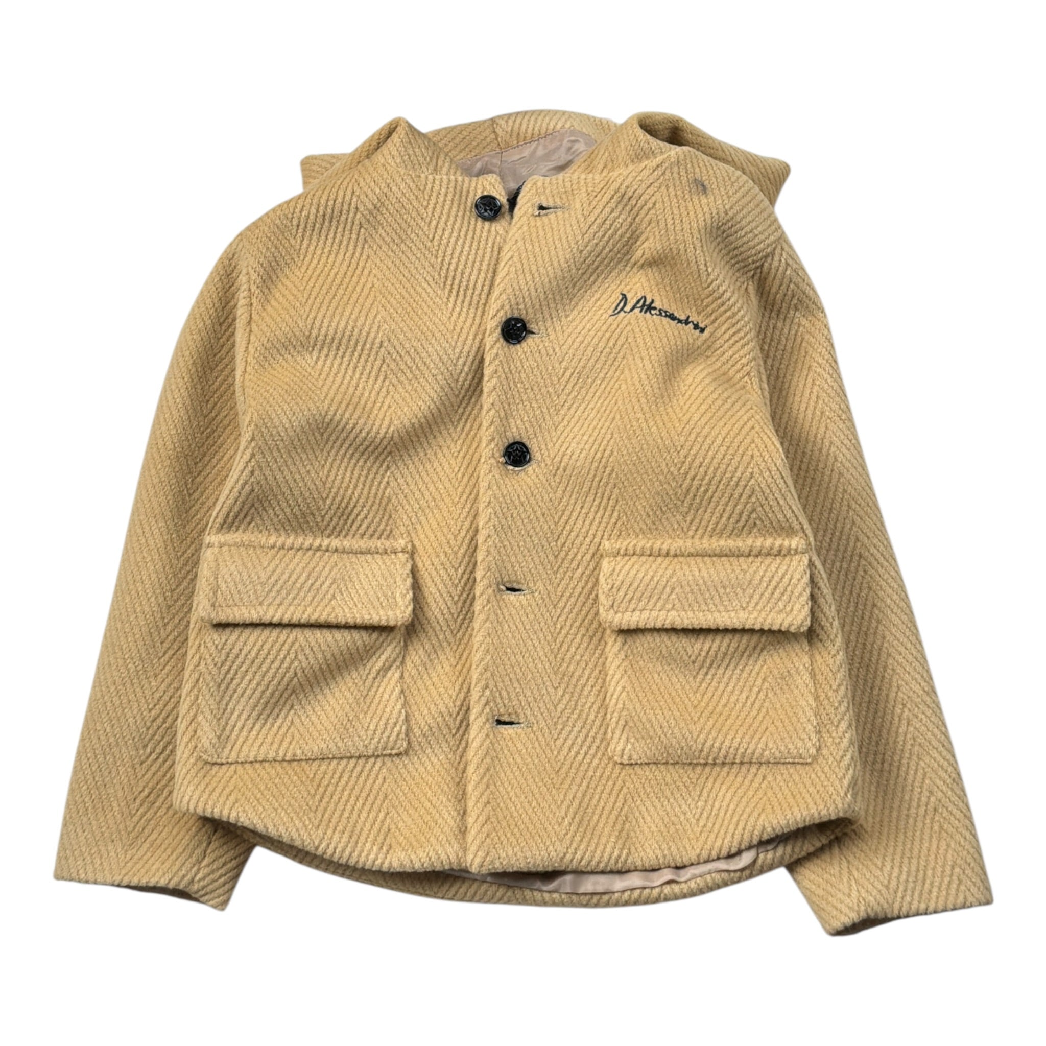 Daniele Alessandrini Cappotto tinta unita con Cappuccio Beige per Neonato 1291O00137X BEIGE DANIELE ALESSANDRINI 