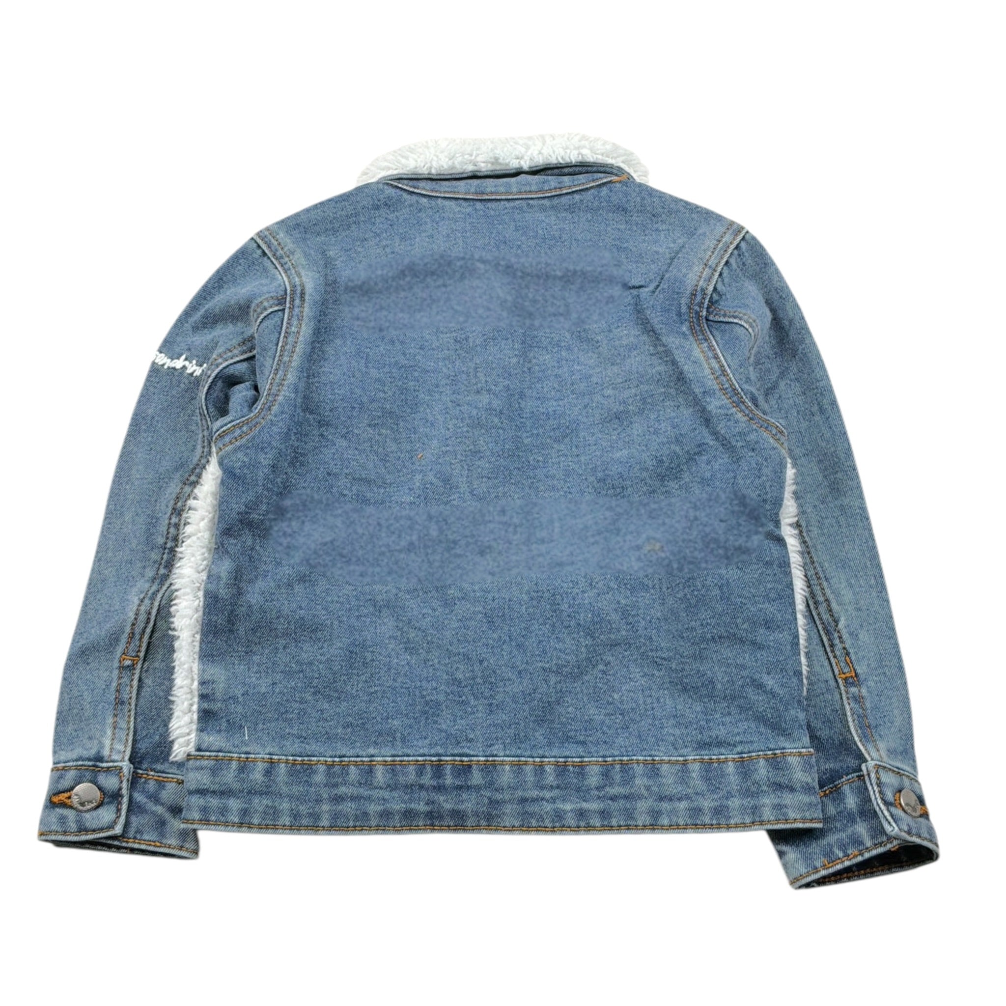 Daniele Alessandrini Giubbino In Denim con Pelliccia Blu per Neonato 1291OD00098 BLU DANIELE ALESSANDRINI 