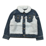 Daniele Alessandrini Giubbino In Denim con Pelliccia Blu per Bambino 1291OD00098J BLU DANIELE ALESSANDRINI 