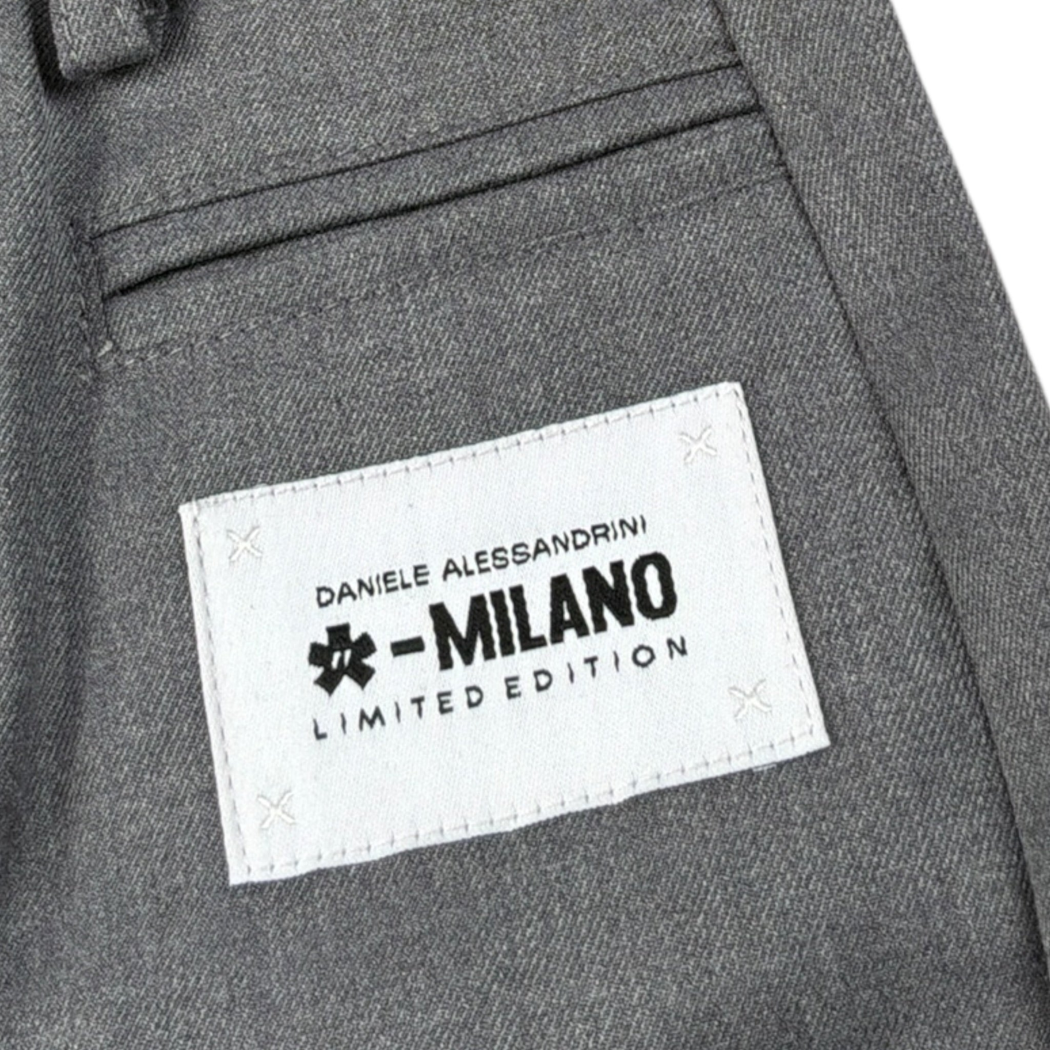 Daniele Alessandrini Pantalone tinta unita con Girovita Regolabile Grigio per Bambino 1291P00151J GRIGIO DANIELE ALESSANDRINI 