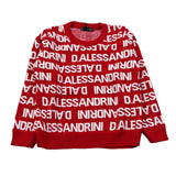Daniele Alessandrini Maglia Girocollo tinta unita con Stampe Rosso per Bambino 1291W00106JX ROSSO DANIELE ALESSANDRINI 